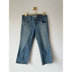Vintage Y2K Wet Seal Capri Jeans Low Rise Cropped Denim Blue Size 9